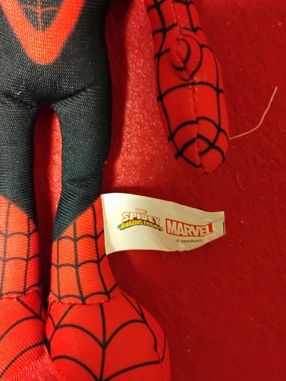 Marvel Miles Morales Black and Red Spider-Man Plush - Picture 2 of 3